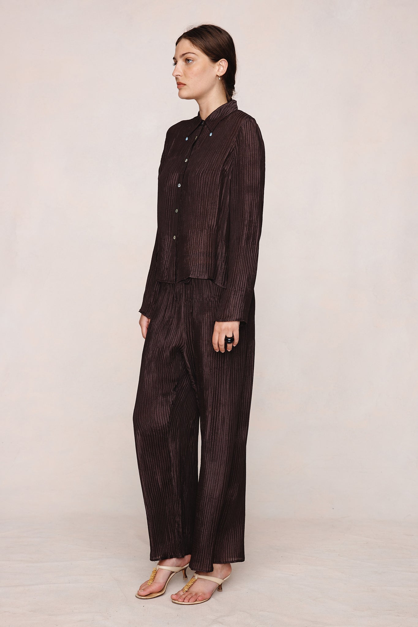 26SS LILLIE SHIRT - TAPENADE