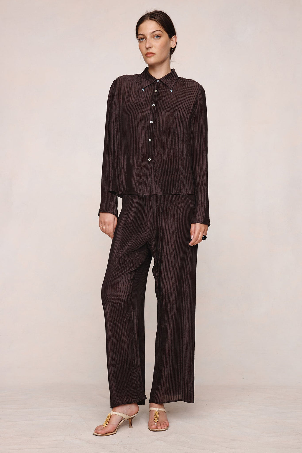 26SS LILLIE SHIRT - TAPENADE