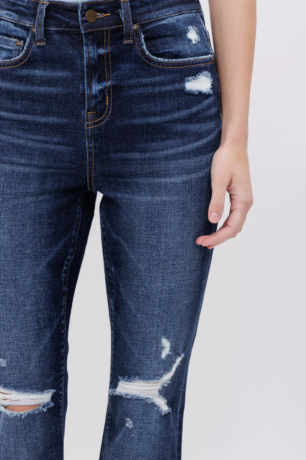 26SS High Rise Dark Wash Denim Jeans