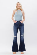 26SS High Rise Dark Wash Denim Jeans
