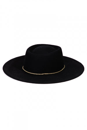26SS Black fedora Hat