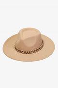 26SS Chain Link tan Fedora Hat