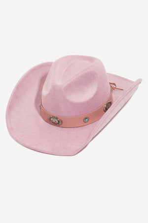 26SS Western Disc Ribbon Strap Cowboy hat