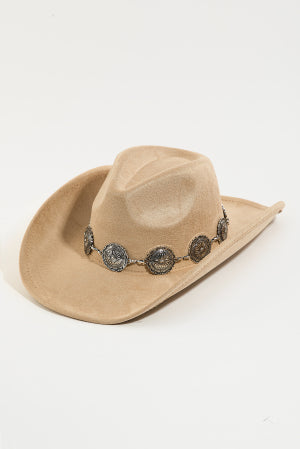 26SS Western Disc Ribbon Strap Cowboy hat