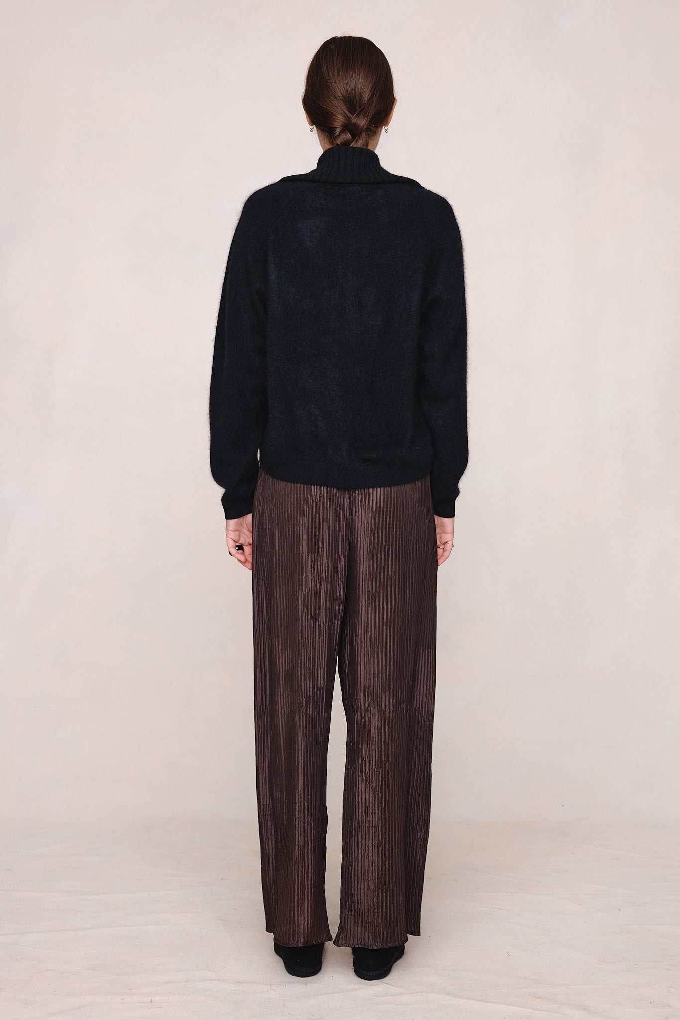 26SS OSCAR ZIP UP - BLACK