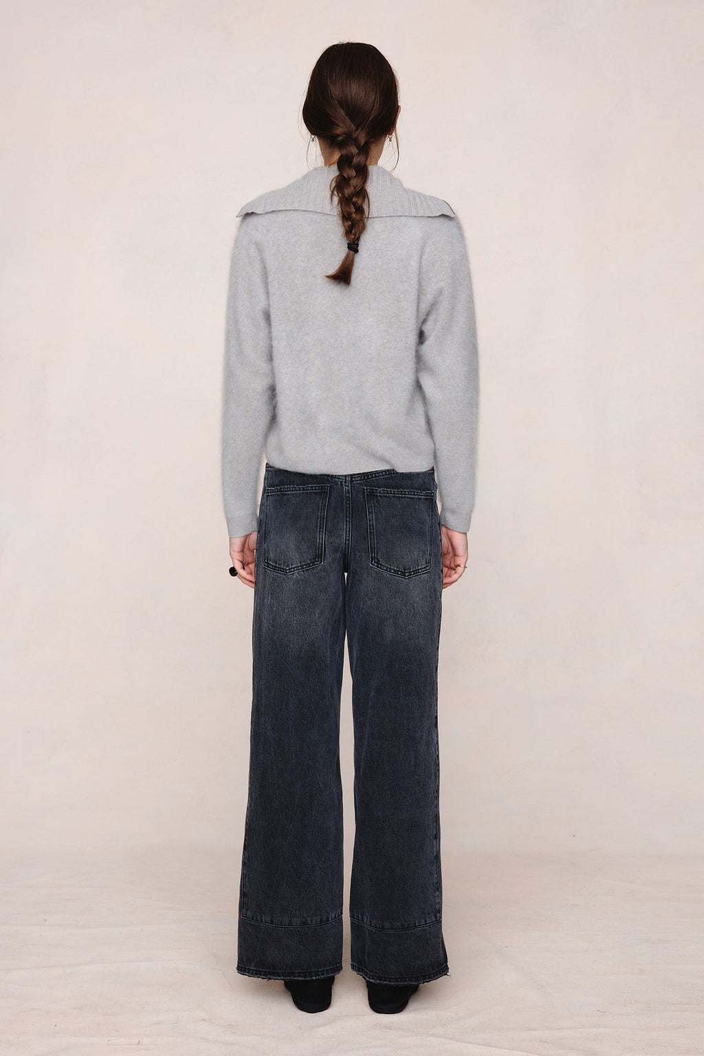 26SS OSCAR ZIP UP - FOG