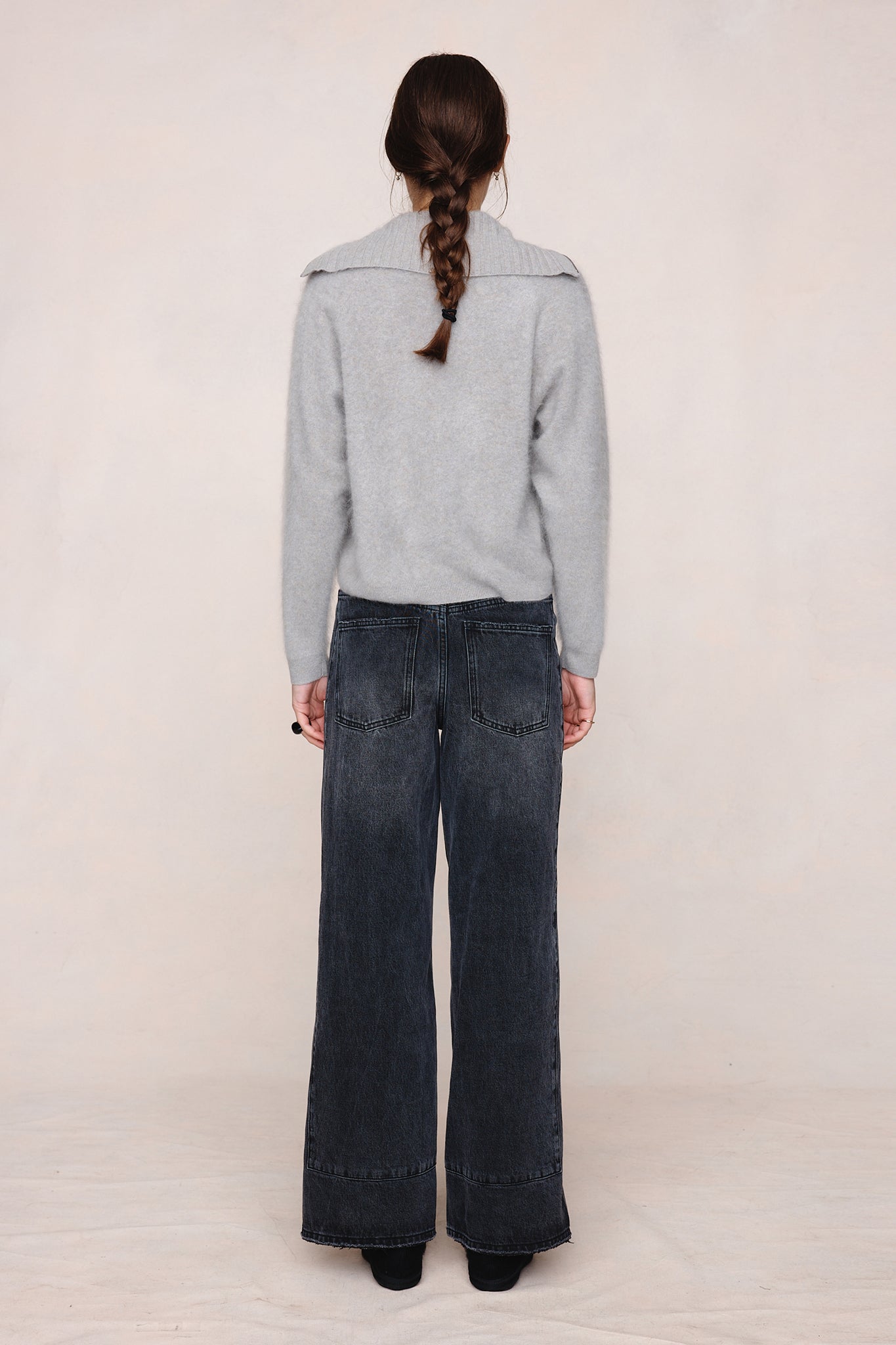 26SS OSCAR ZIP UP - FOG