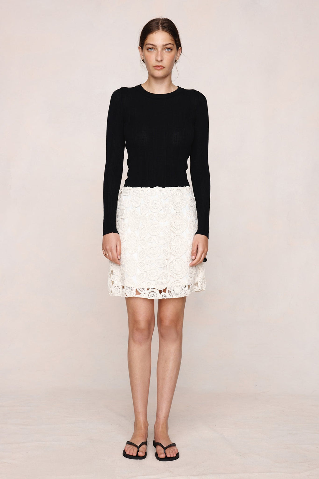 26SS PIERRE SKIRT - NATURAL