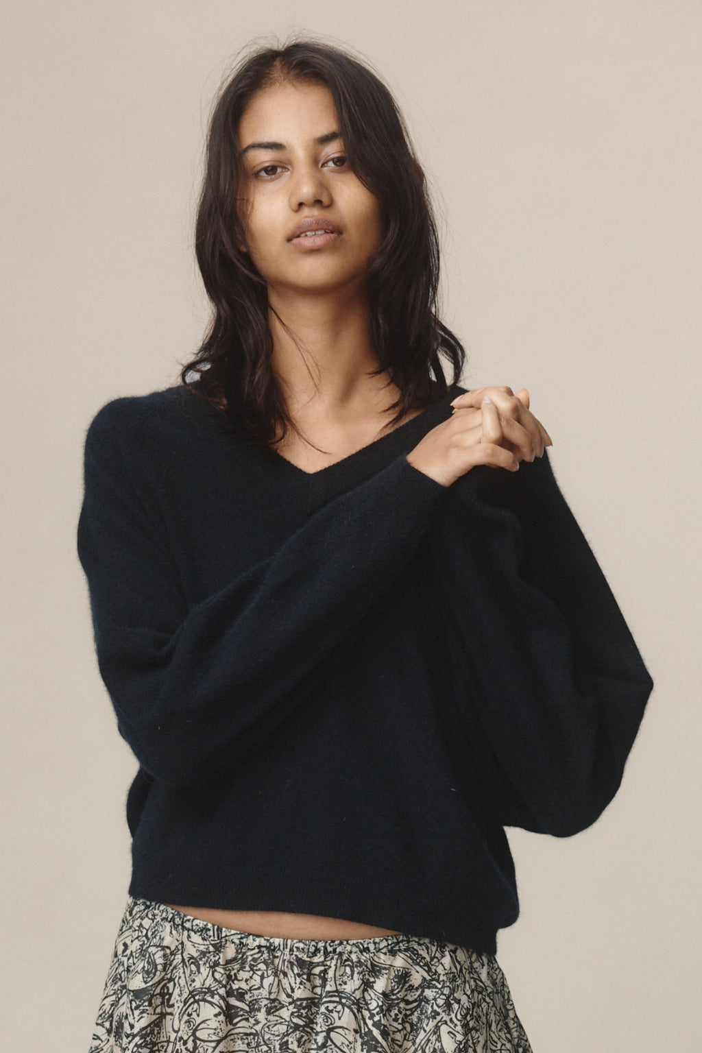 26SS MOSS SWEATER - BLACK