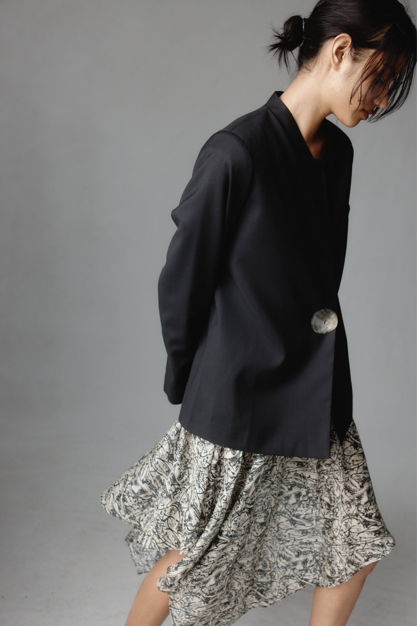 26SS INEZ SKIRT - ECHO PRINT
