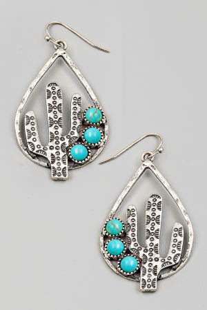 26SS Western Cactus Earrings