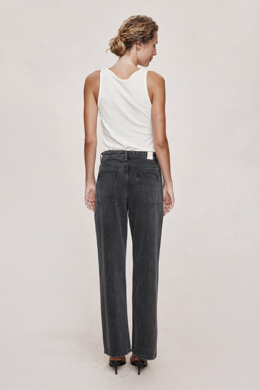 26SS WIDE LEG JEAN - FADED BLACK