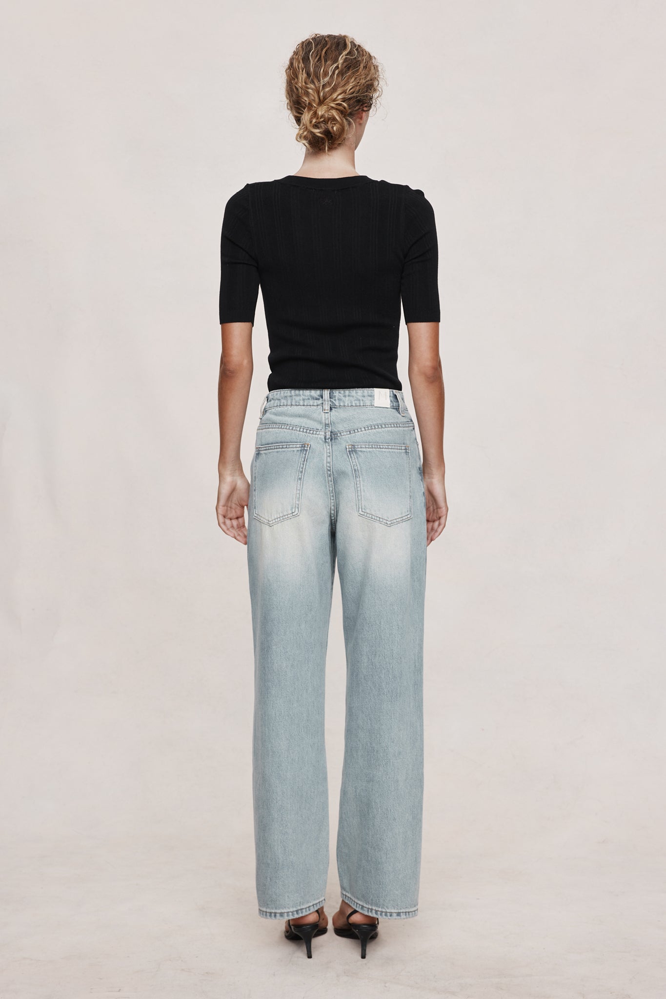 26SS WIDE LEG JEAN - FADED BLUE