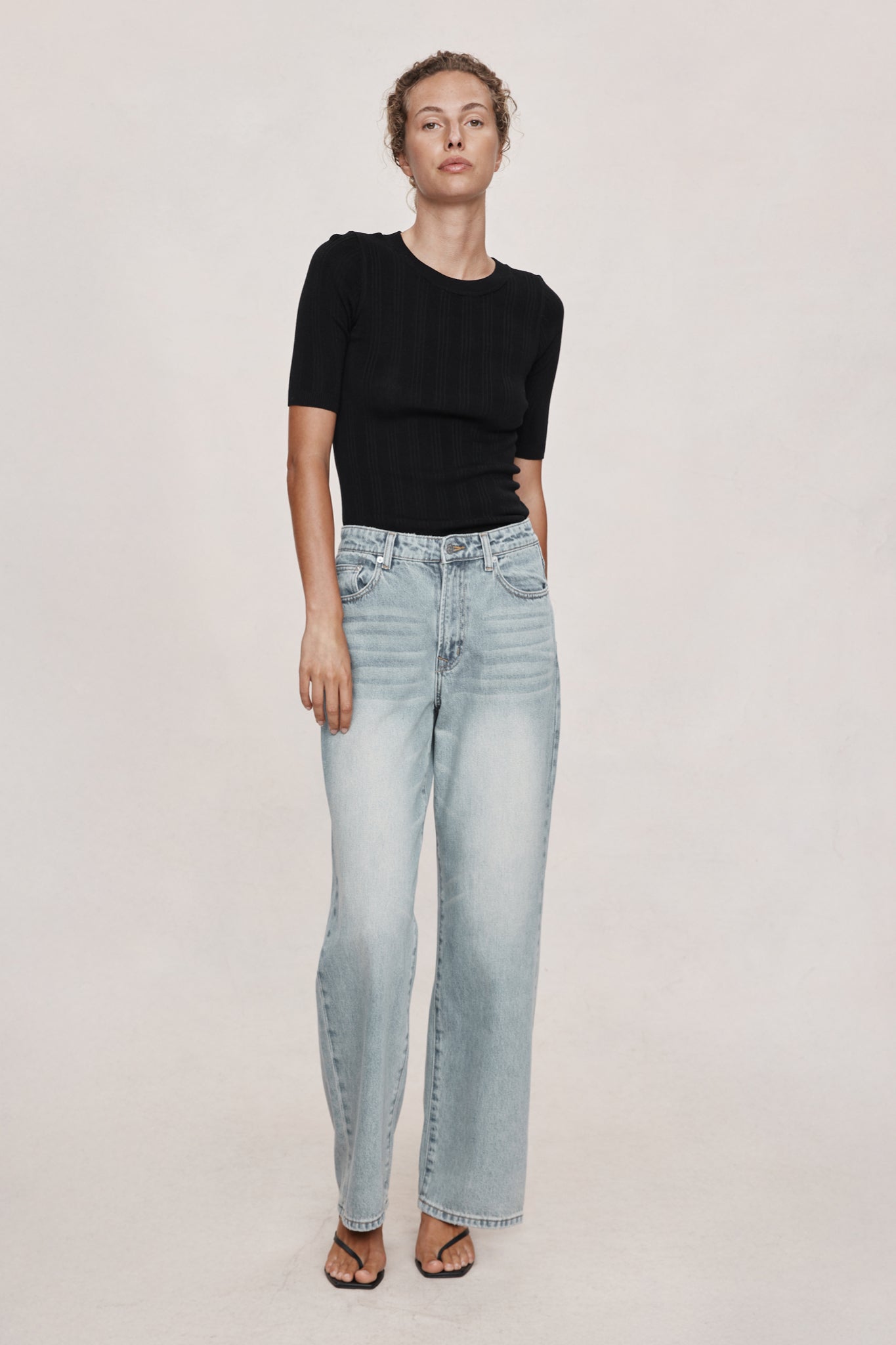 26SS WIDE LEG JEAN - FADED BLUE