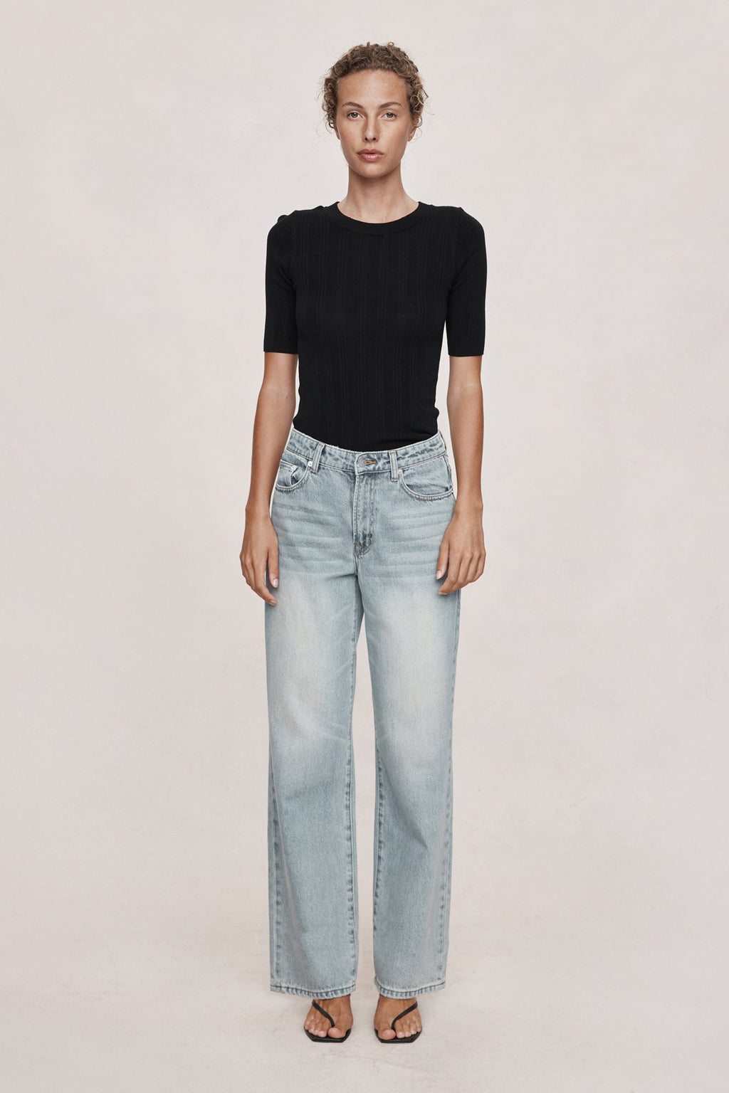 26SS WIDE LEG JEAN - FADED BLUE