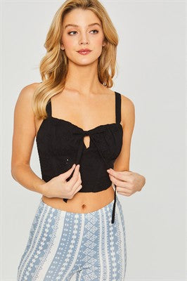 26SS Woven Bustier top