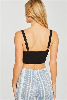 26SS Woven Bustier top