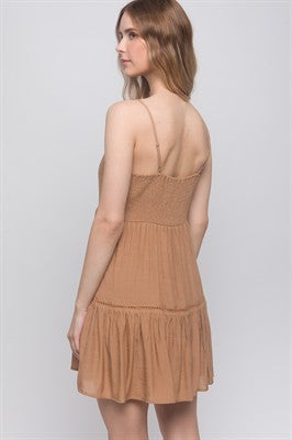 26SS boho mini dress, bohemian style dress,