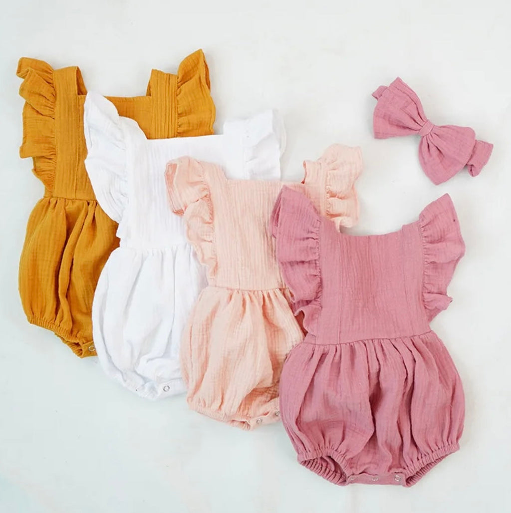 26SS Baby Romper with Headband