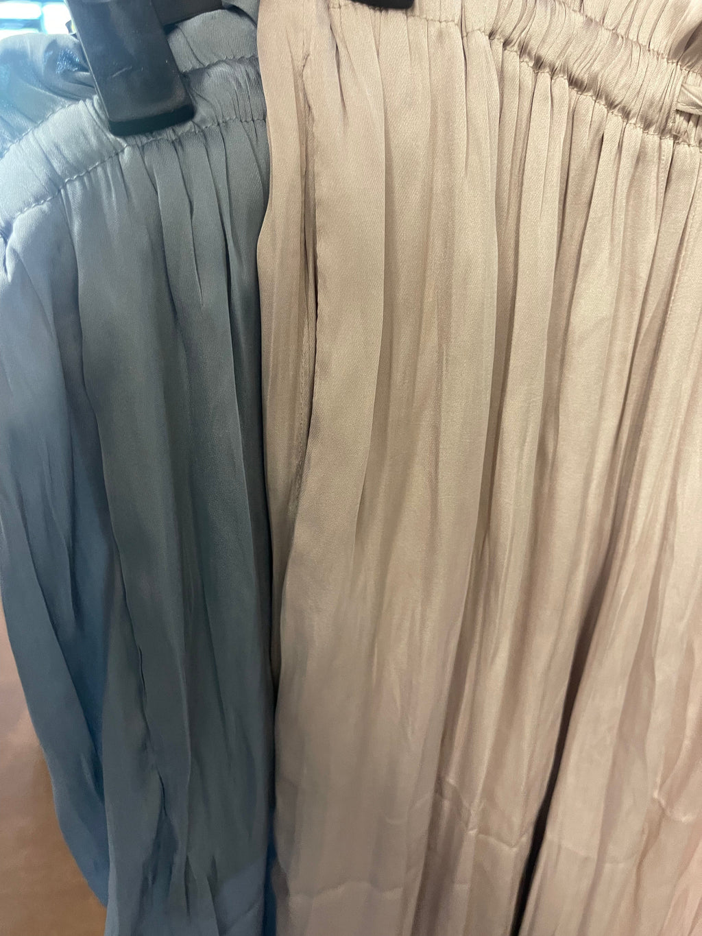26SS Satin Wide Leg Casual Pants