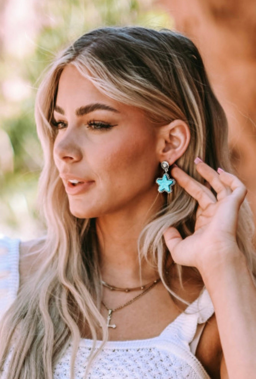 26SS Western style star earring