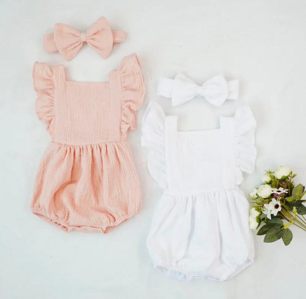 26SS Baby Romper with Headband