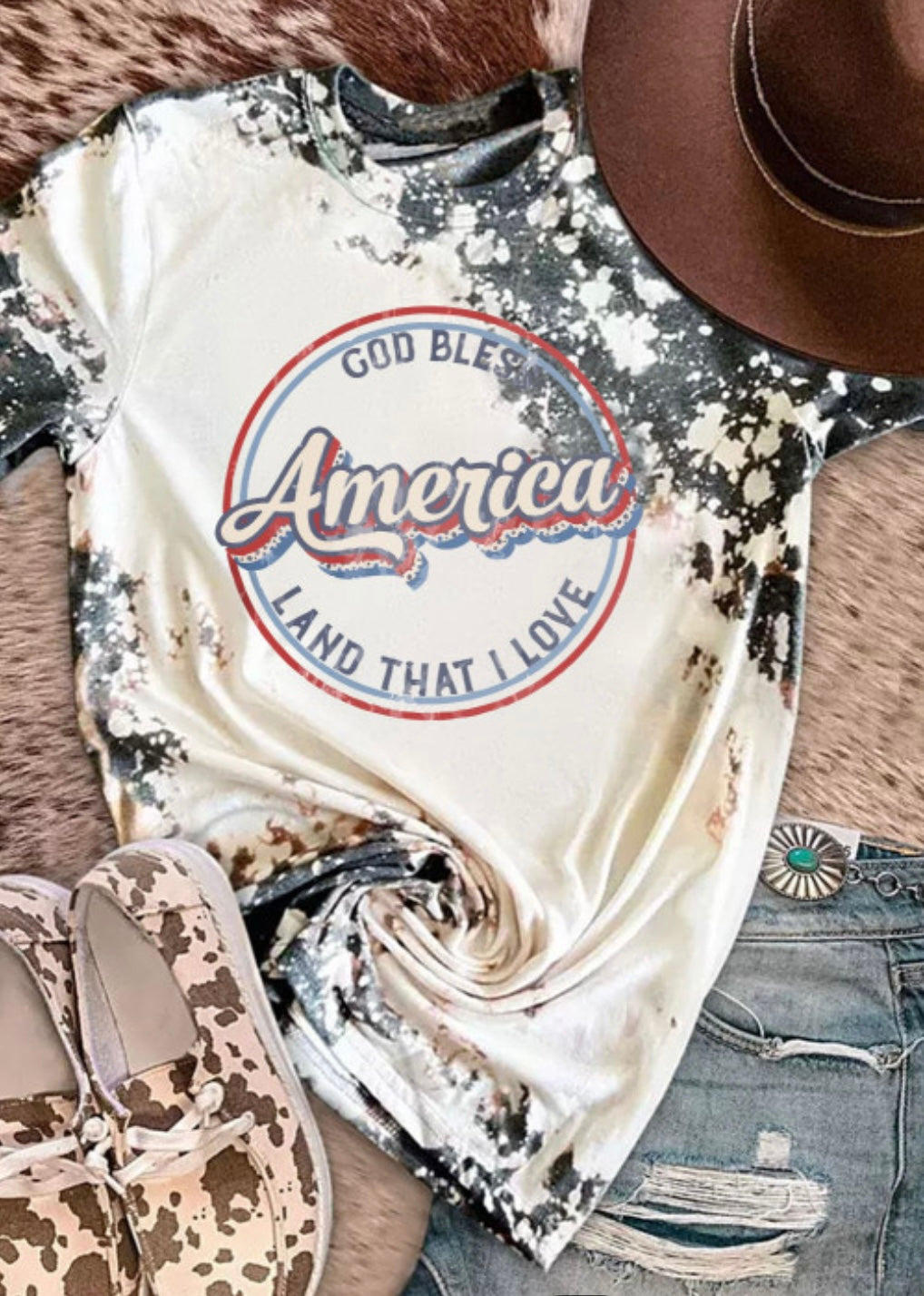 26SS God Bless America tee