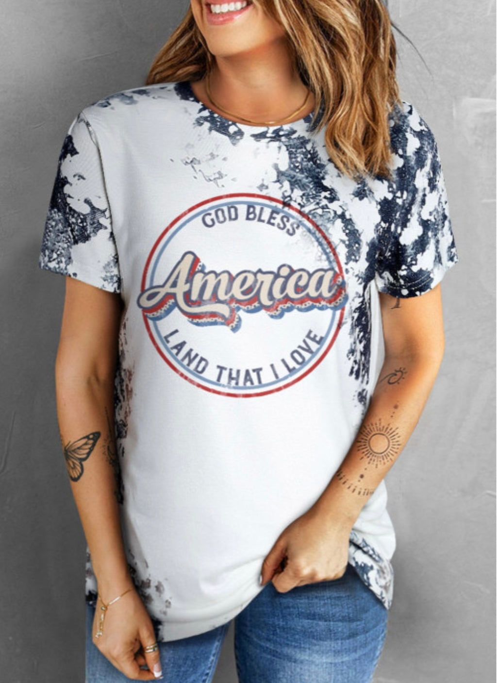 26SS God Bless America tee