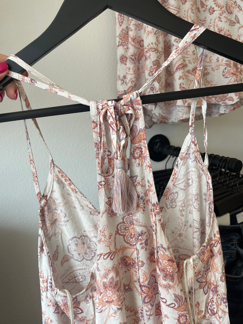 26SS Love stitch boho tank