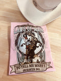 26SS Western tee Laws of Man