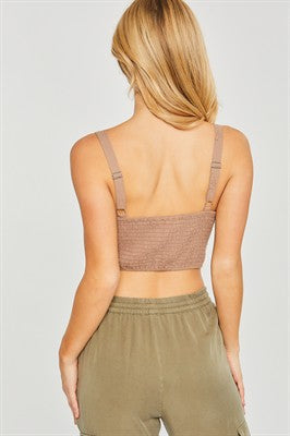 26SS Woven Bustier top
